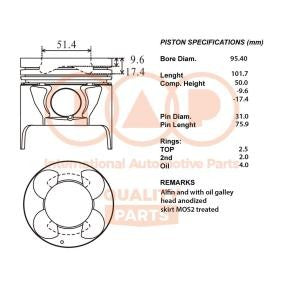 100-09018 Pistone motore