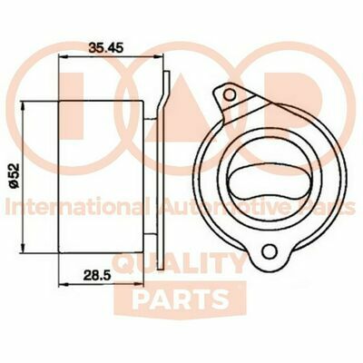 IAP QUALITY PARTS 127-21020 Rullo Tenditore, Cinghia Dentata