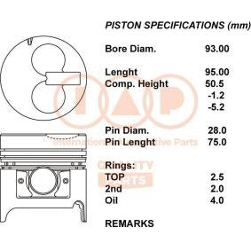 101-03025 Pistone motore per DAIHATSU Rocky SUV (F7, F8)