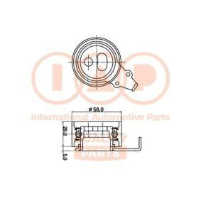 IAP QUALITY PARTS 127-19011 Rullo tenditore, cinghia dentata